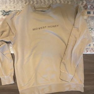 Midwest Honey Crewneck Sweatshirt Tan
